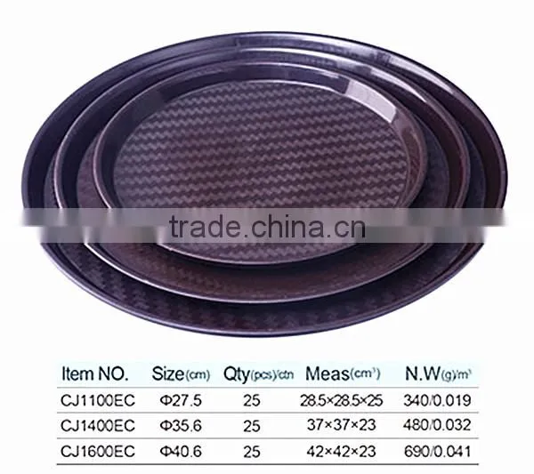 Serving Tray Sets, Round Melamine Tray for European Market