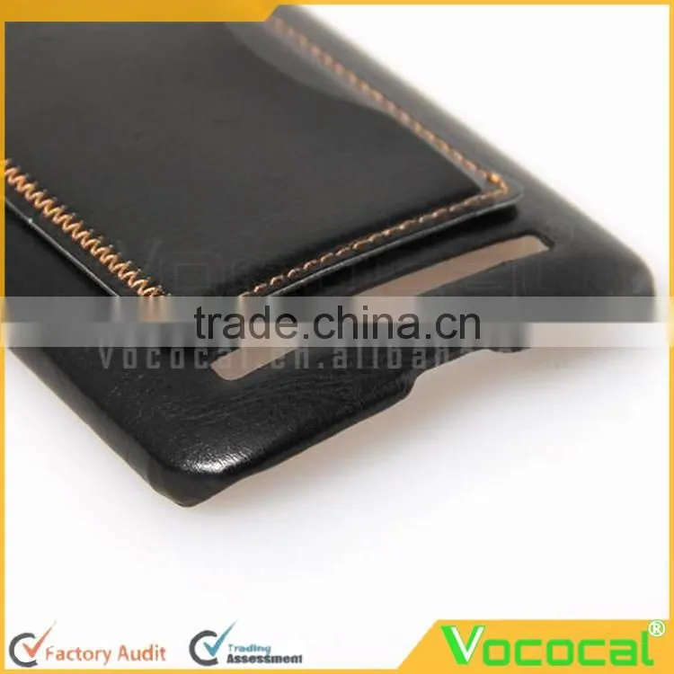 Lichee Pattern Stand Case for 5.5 Inch ASUS Zenfone 2 ZE551ML Black