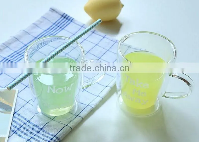 Heat resistant glass drinking mug Borosilicate glass drinking mug glass drinking mug