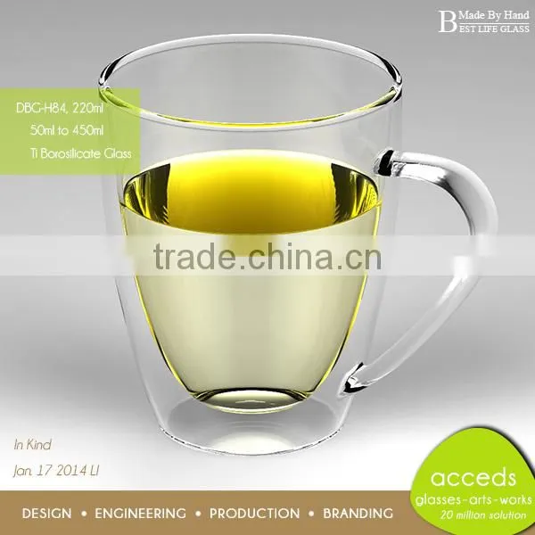 Dual Walled Glass Insulated Tumblers Wholesale