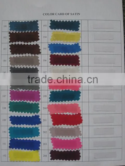 Shiny fabric roll satin /rosette satin table cloth/plain satin saree