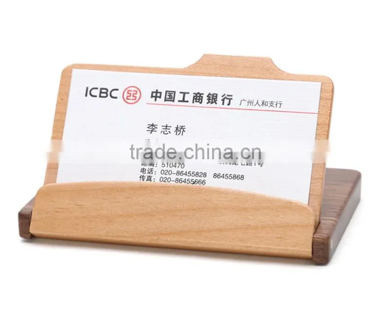 New design elegant wooden name card hlder business card holder