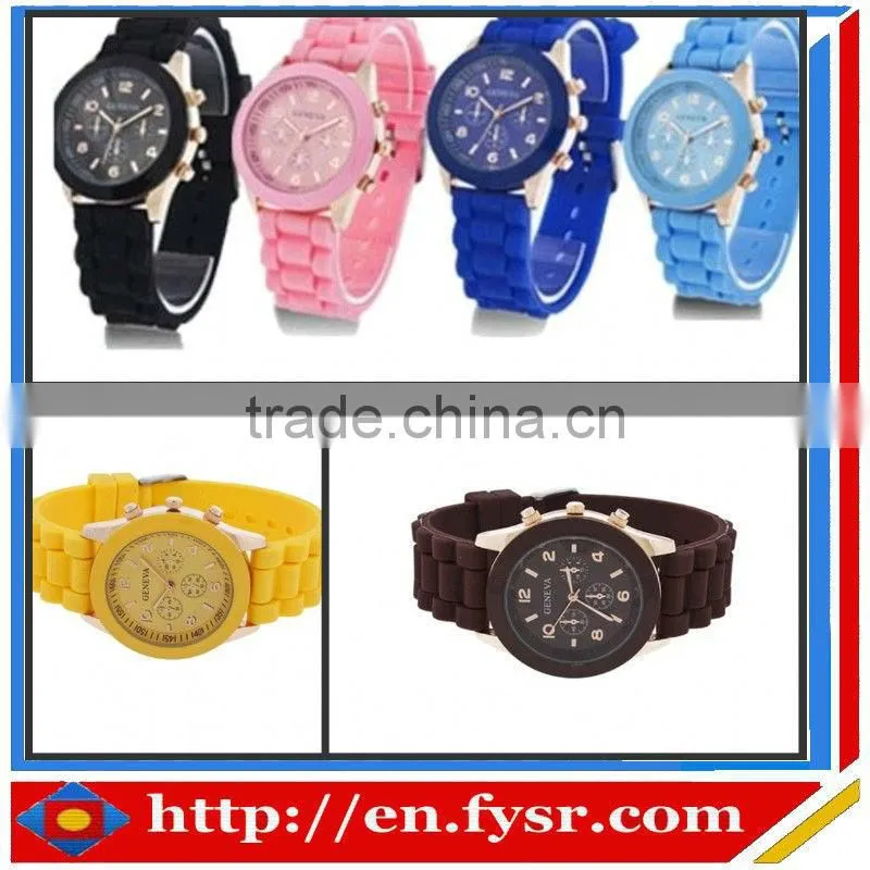 2013 most popular custom lady women silicone watches