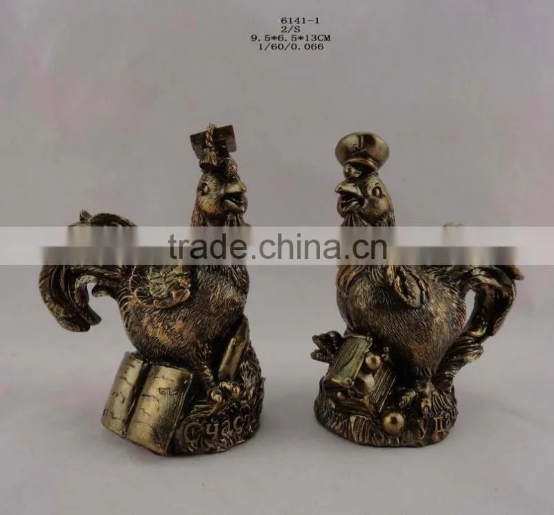Russia resin new year chicken statue