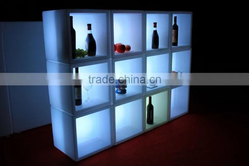 fashionable waterproof disco led ice bucket, led flower pot, led cubic tank