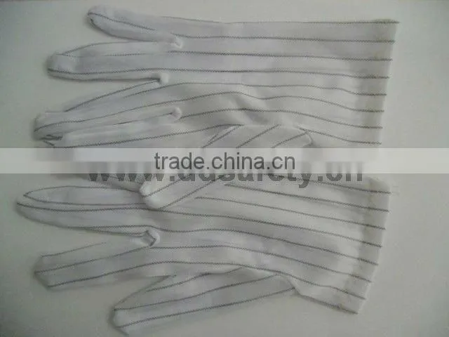 DDSAFETY 2017 Hot Sale With 5Years Experience Nylon Gloves Nylon Stitched With Hem Anti Static Glove