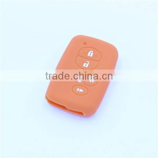 5 buttons silicone car key shell jacket for toyota camry