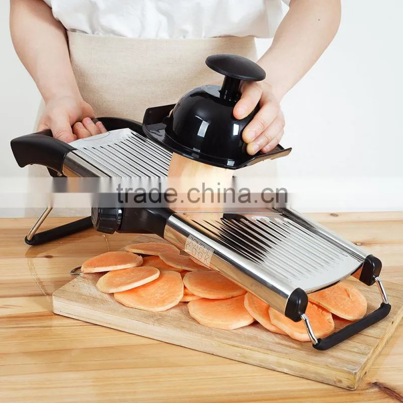 Stainless Steel Mandoline Slicer Adjustable Blades Vegetable Food Cutter