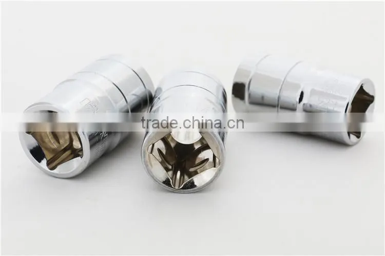 Professional 1/2' Metirc Cr-V Hexagonal Mirror Sockets
