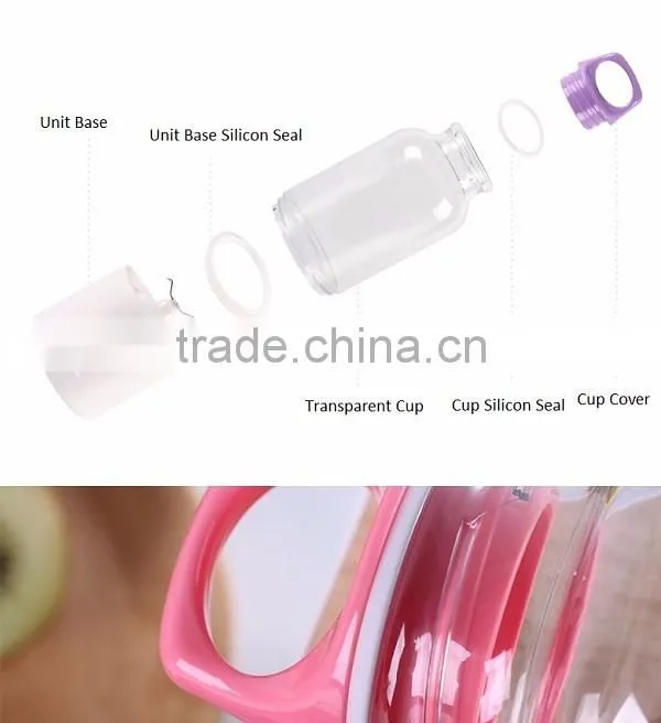 iMaster Electric Portable Detachable USB Rechargeable Juicer Cup Automatic Blender Shaker BPA Free Water Bottle 700ml