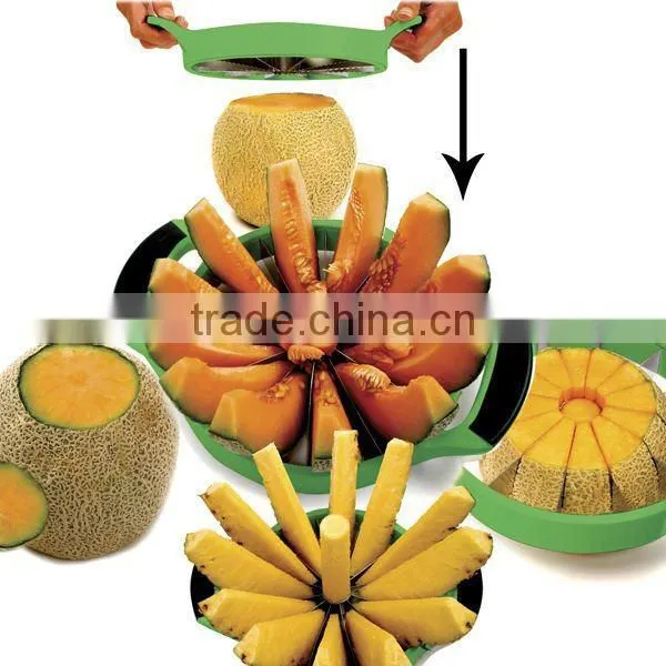 Melon Slicer, Slices 12 even slices, Great for Cantalope&Honeydew Melons