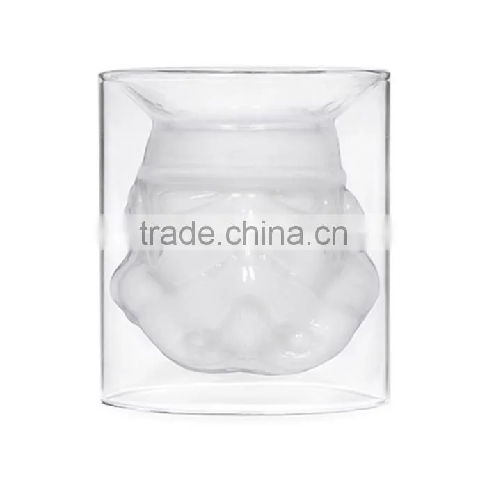 UCHOME Unique Design Double Wall Wine Glass Cup