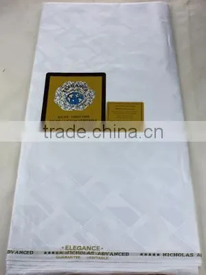 Promotion African Cotton bazin riche Fabric in brocade fabric BZ0004 bazin