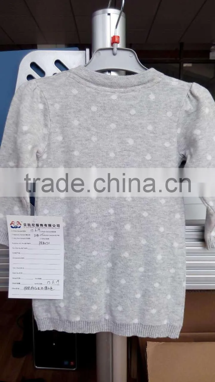 (KD038)hot sale jacquard kids chirstmas sweater