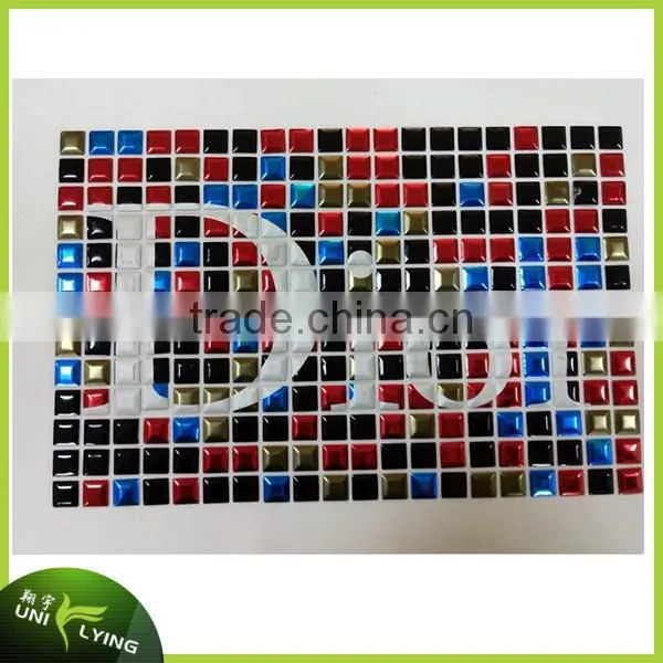 colorful shining nailhead laser cut printing Hotfix Motif designs