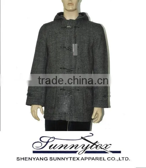 CHECK BACK DUFFEL overcoat