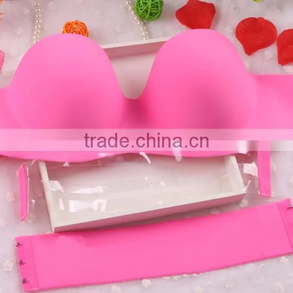 Nylon push up popular invisible bra in stock