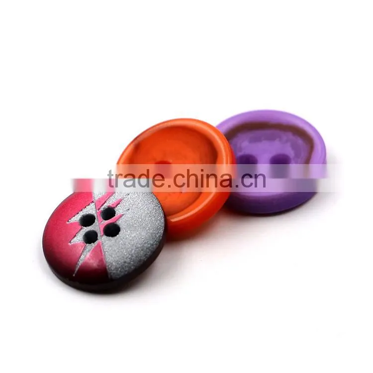 Factory Direct Sales 8Colors 12.5mm Resin Button Candy Colors Fine Side Kids Button Children DIY Buttons