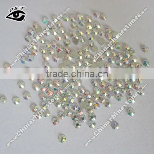 DMC crystal AB ss04 flat back crystals for nail decoration