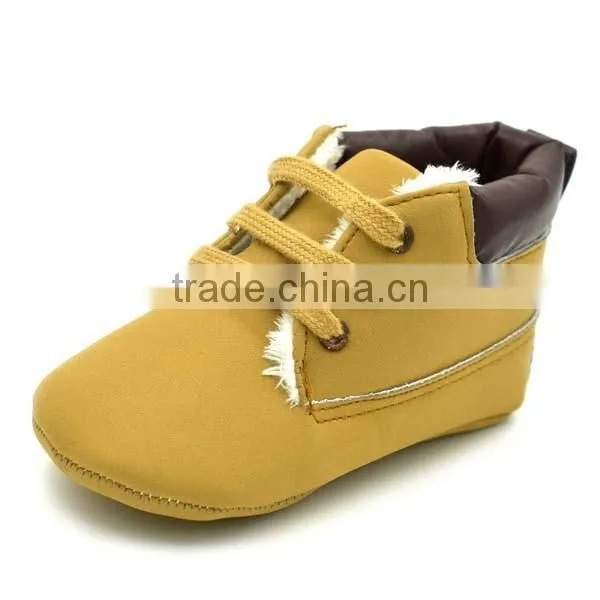 autumn&winter khaki warm baby shoes 0-18month