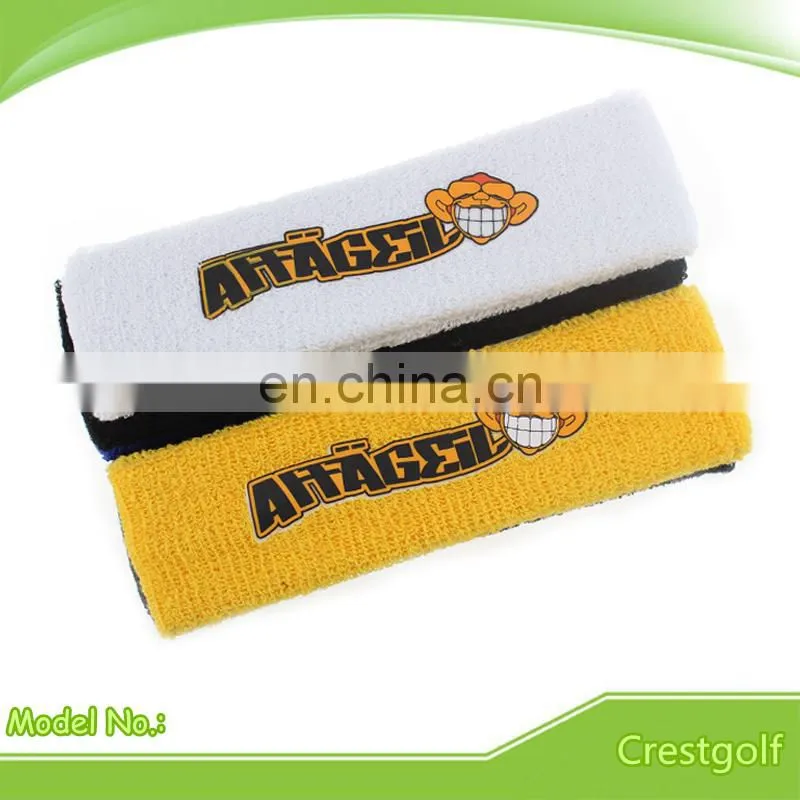 Athletic Cotton Terry Cloth Head Sweatbands for Sports