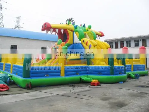 China high quality giant dragon inflatable slide for sale