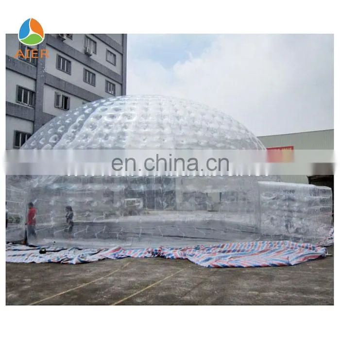 Transparent outdoor camping double layer bubble dome tent