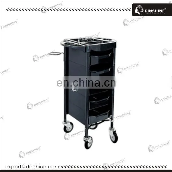 Red Lockable hair salon trolley Hair 43*43*83cm