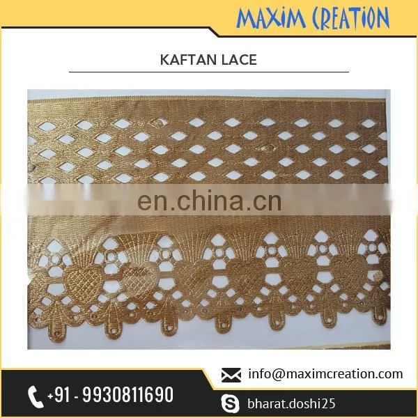 100% Quality Assured Fancy Jari Lace for Kaftan Dresses by Top Supplier