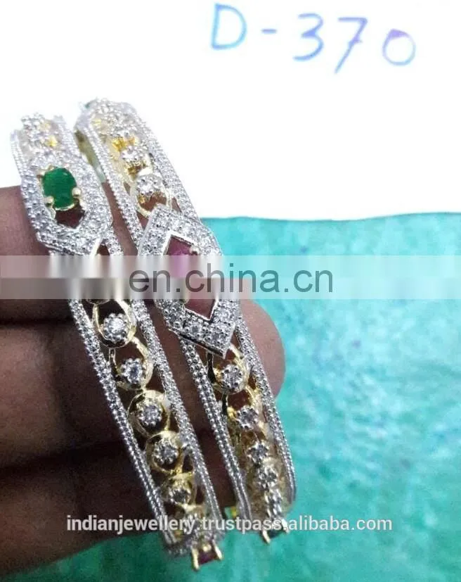 cubic zircon jewelry stone bangle manufacturer, cubic zircon jewellery bangles exporter