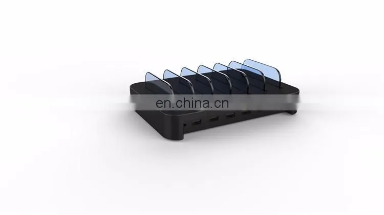 2017 Amazon hotselling new style 6 ports usb charging station phone charging station phone stand