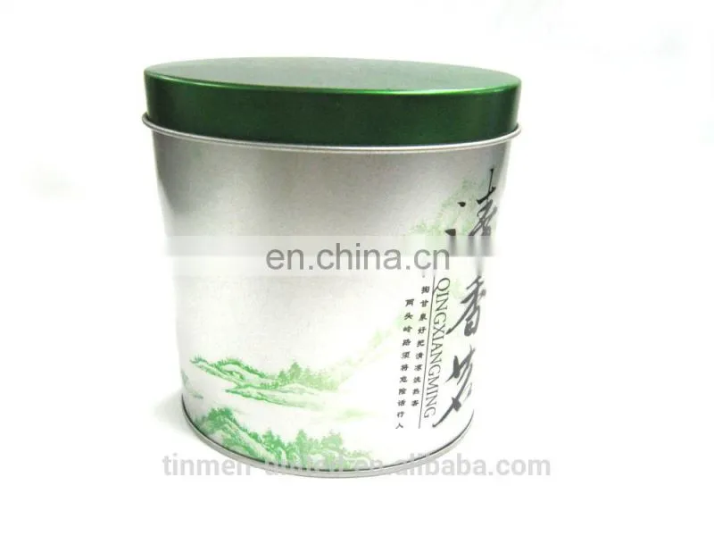 Tea tin box packaging,round tin packaging box for tea