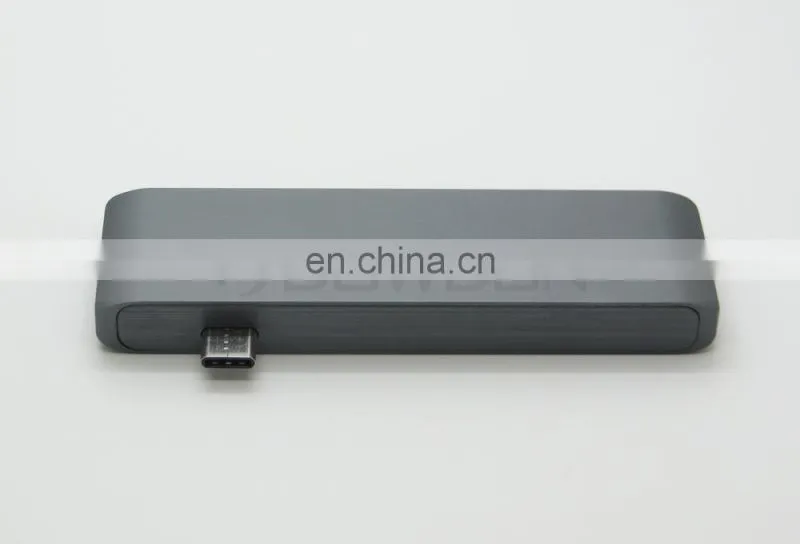 5 in 1 Type-C Hub USB 3.0 Combo Hub with USB-C Charging & Card Reader for MacBook