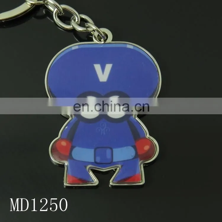 Customize dome epoxy key chain cartoon key chain