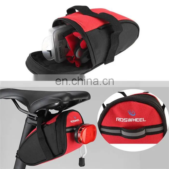2016 New arrive Blue plastic Cycling Bicycle Bike Tail Pouch Seat Saddle Bag/bike seat bag