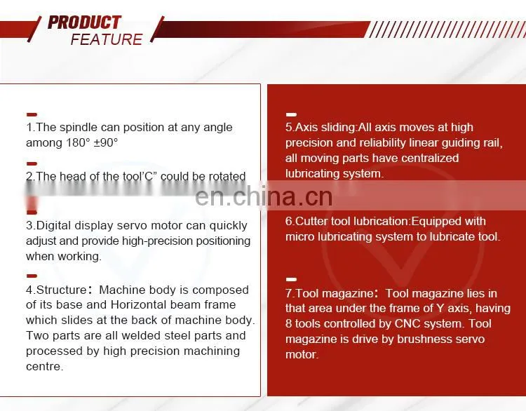 Window 3 axis cnc machining centre price