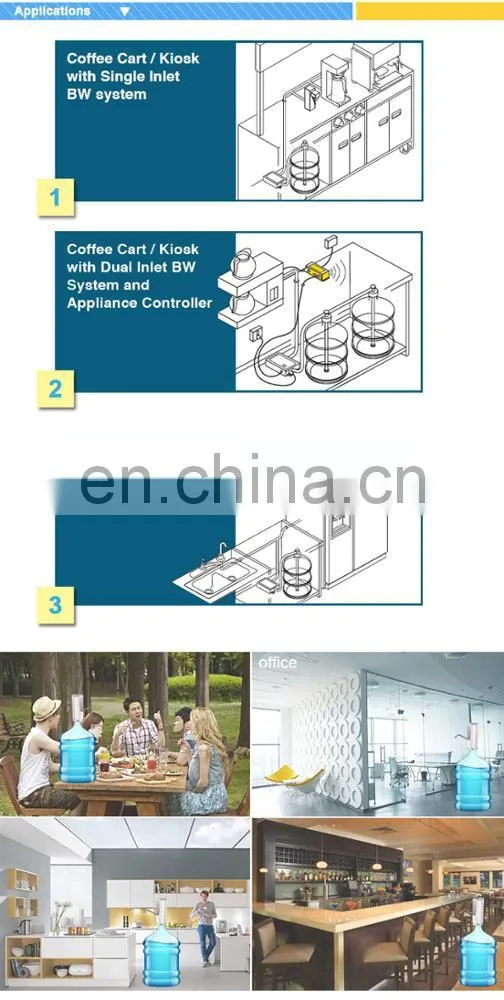 Single Inlet Tube Flojet Water Pumps BW2000A Plastic 12V Water Pump Faucet Machine With Ice Maker