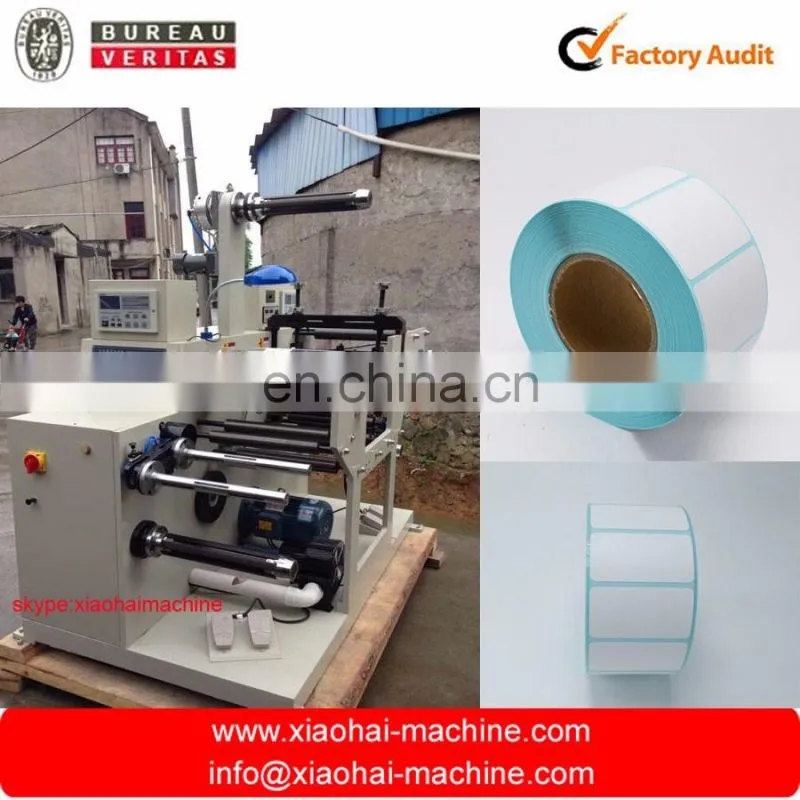 HAS VIDEO Rotary label die cutting machine with slitting function