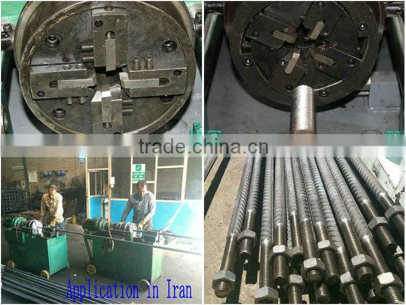 Steel bar straight srew thread rolling machine thread making machine