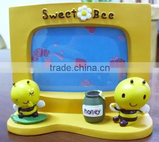 Unique Design Promotional Photo Frame, Lovely Cartoon Resin Craft Fresh Photo Frame
