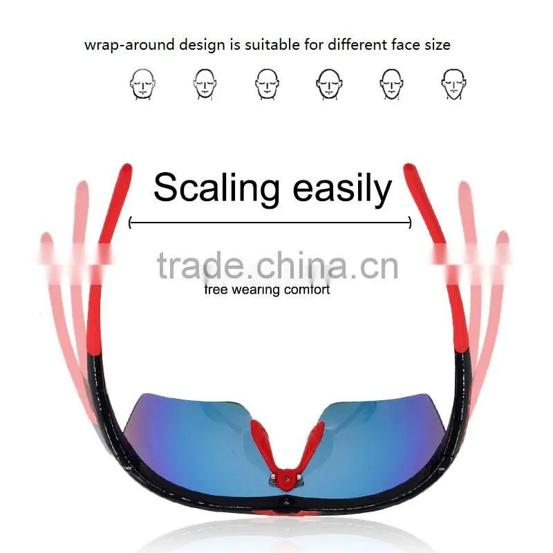 Stylish newest lightweight sporty smoke biking glasses