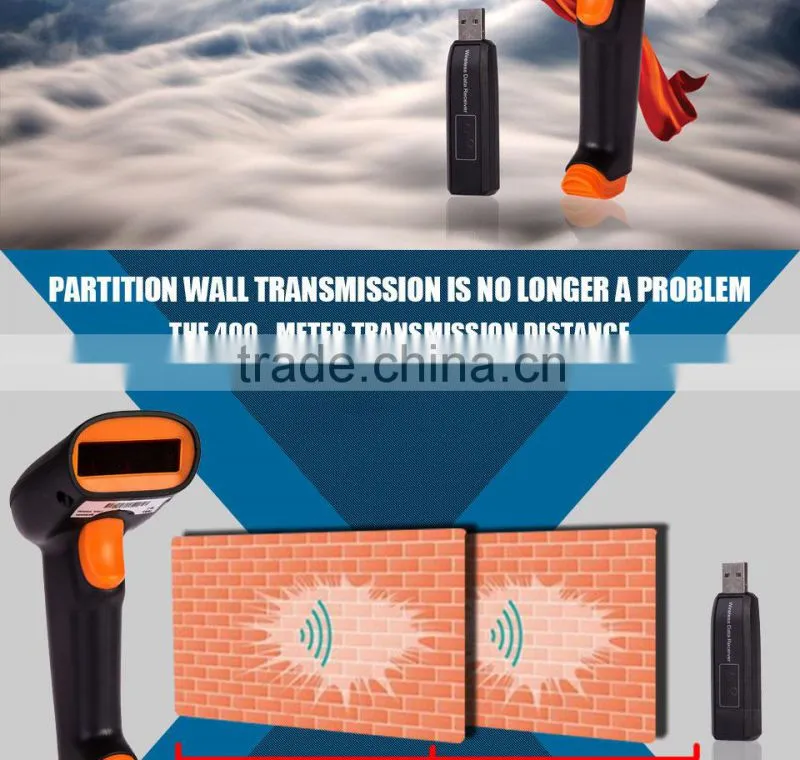 RD-9900 32Bite High Speed 1D Wireless Laser Barcode Scanner for Window /POS System