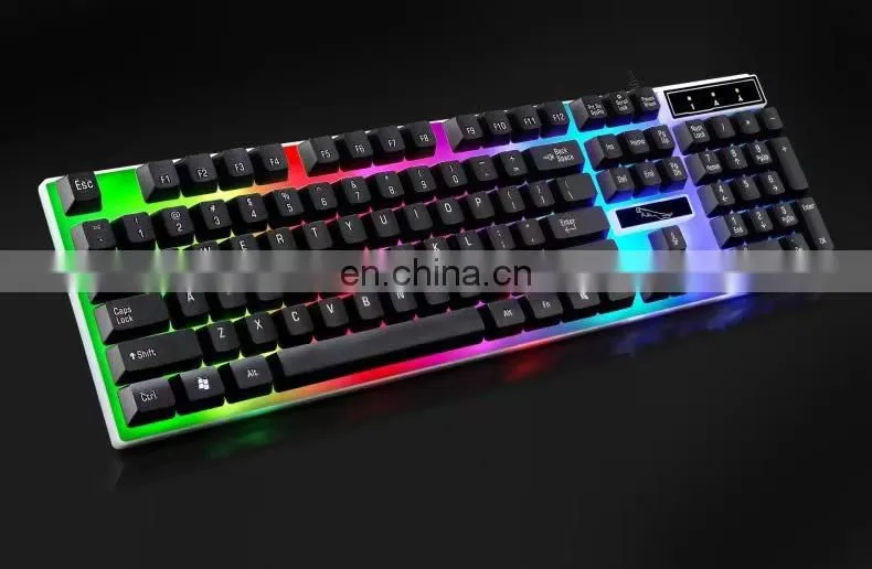2022 lower Factory Price g21b LED light Gaming keyboard and Mouse Combos