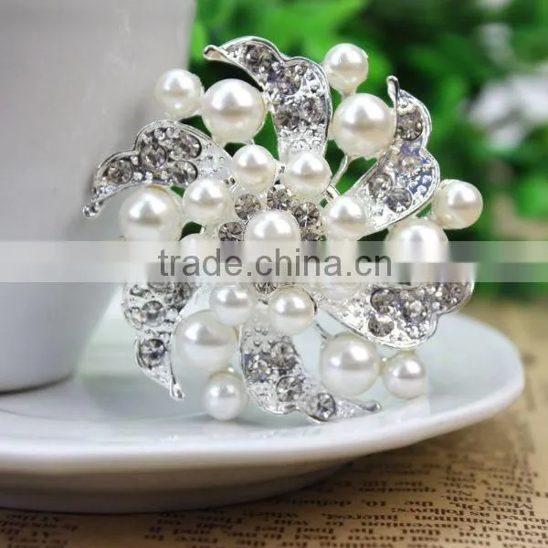 New design Rhinestone Crystal Faux Pear Brooch Pin Jewelry Gift
