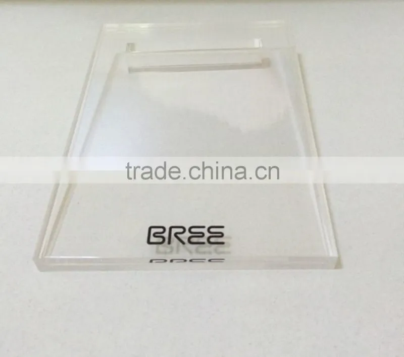 Acrylic Price Tag Holder Stand Clear Acrylic Sign Holder Desk Label Leaflet Holder RSH004