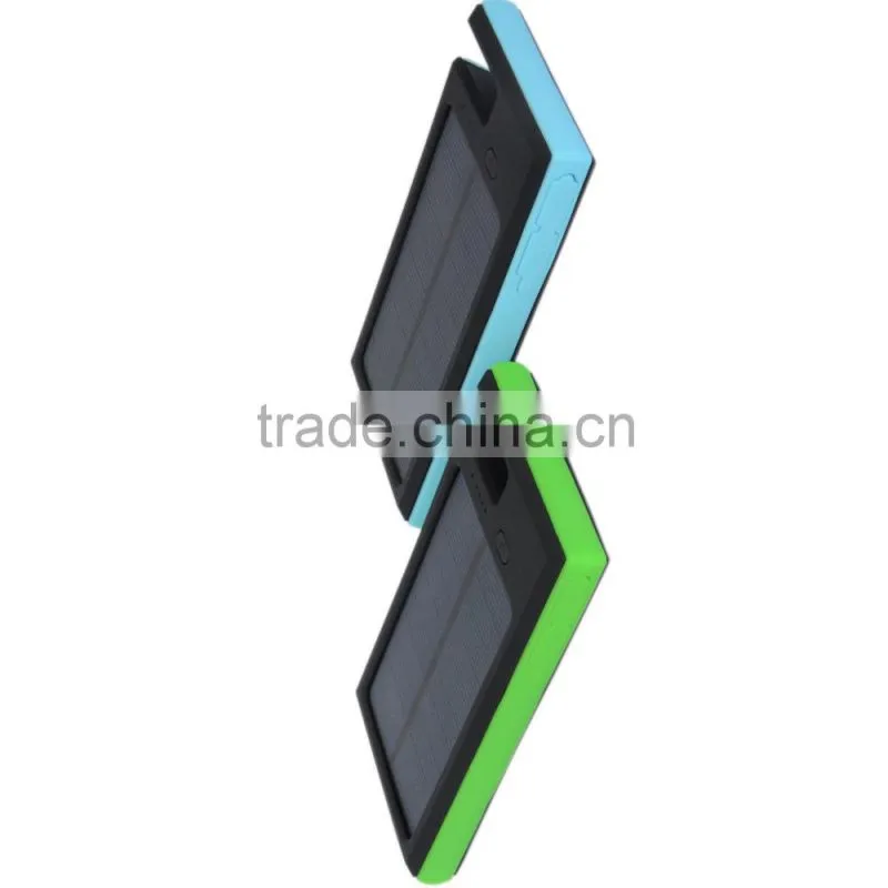 easy life of power bank 8000mAh solar power bank Portable USB Battery Charger External power bank for iPhone 5 5s 5c