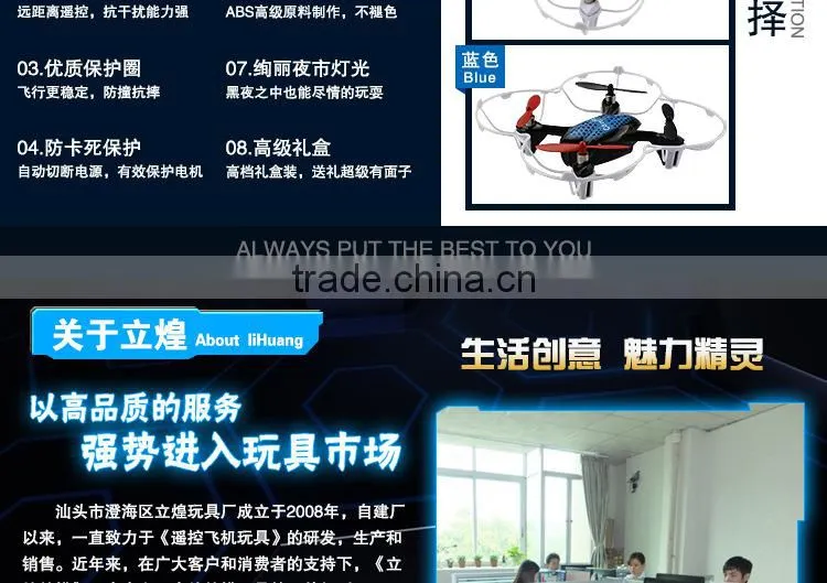 2014 New micro Quad Copter LEAD HONOR LH-X2 2.4G 4channel micro camera quadcopter china manufacture