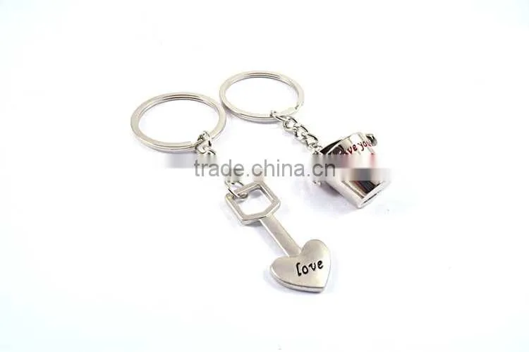 2015 Hot selling custom logo metal promotional gifts keychains