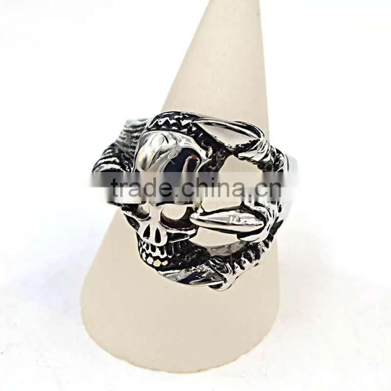 2016 casting stainless steel gothic fashion rings