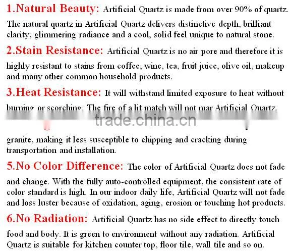 2016 Hot Sale Whole Price Quartz Stone Restaurant kitchen counter tops